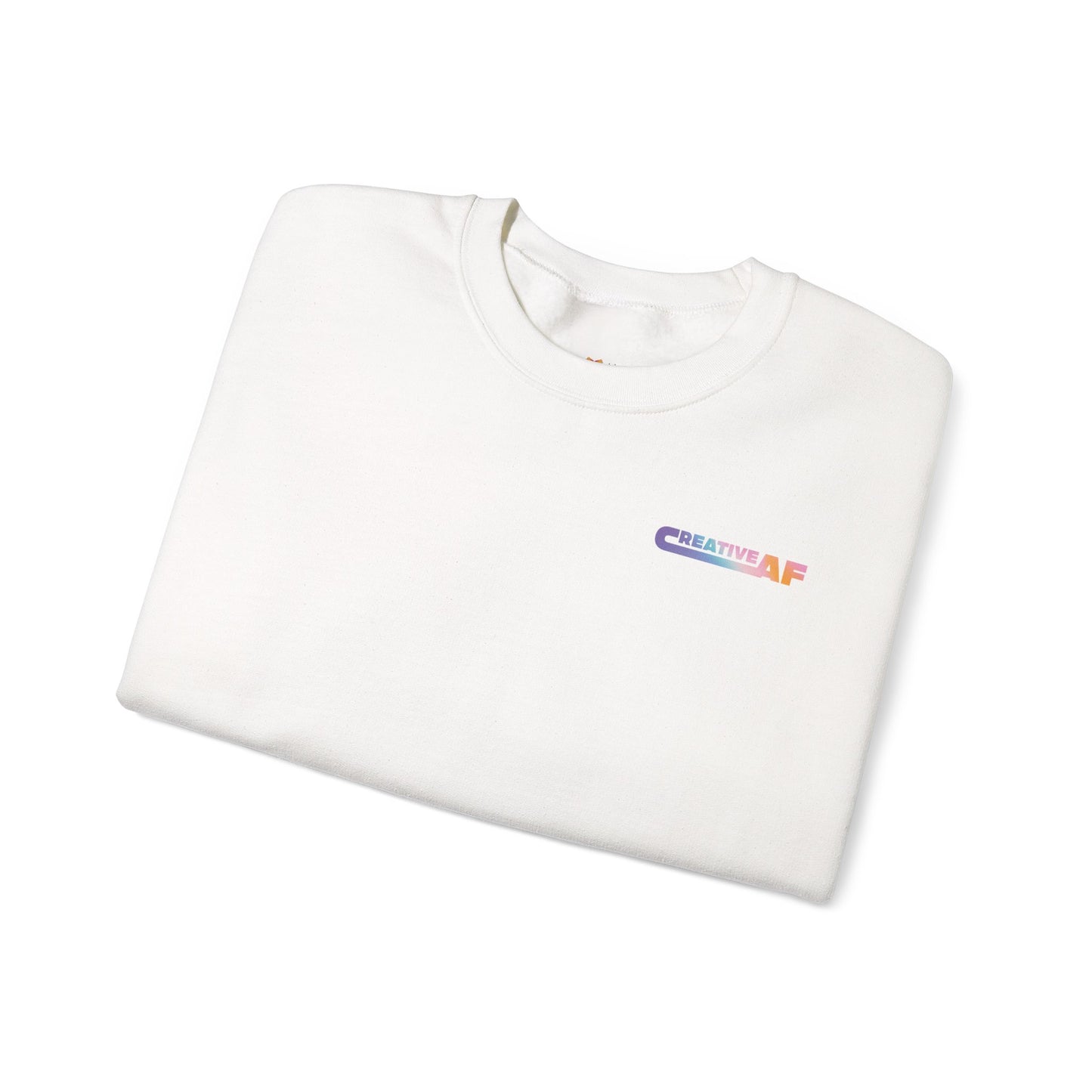 White Creative AF Crewneck Sweatshirt