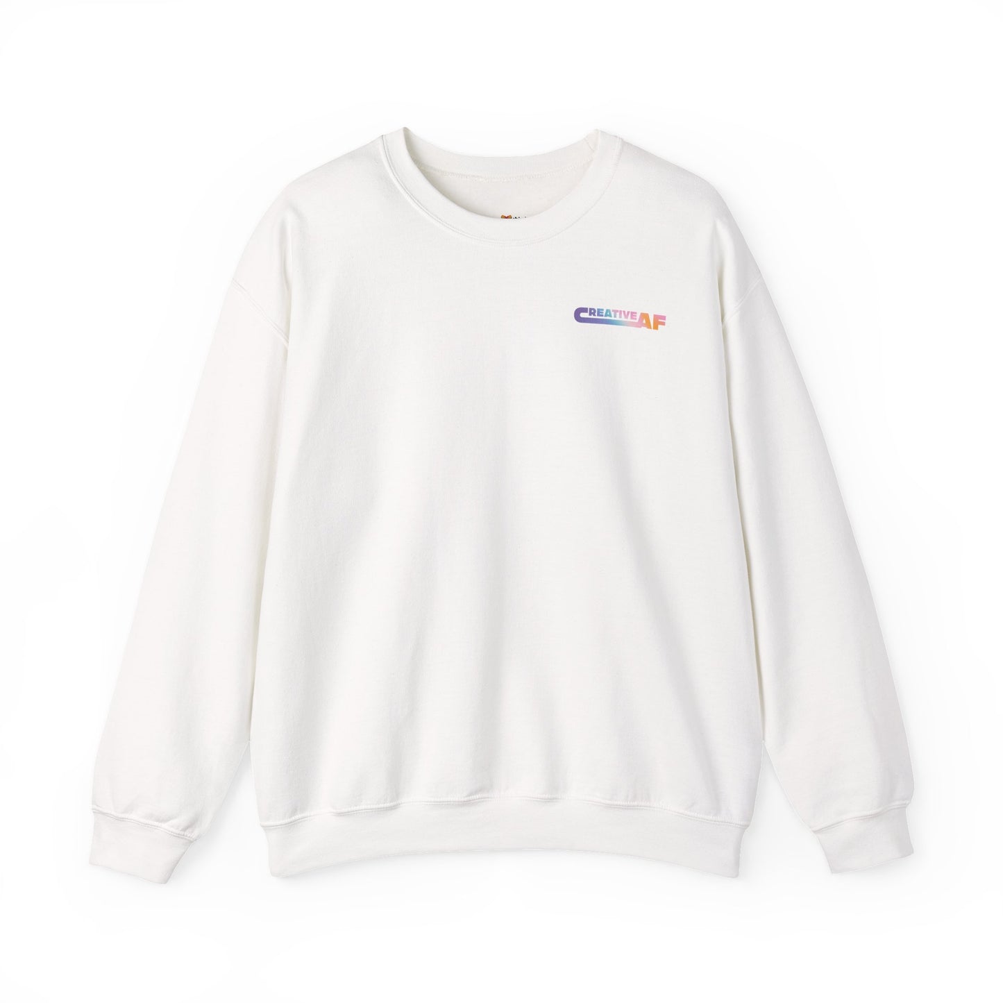 White Creative AF Crewneck Sweatshirt