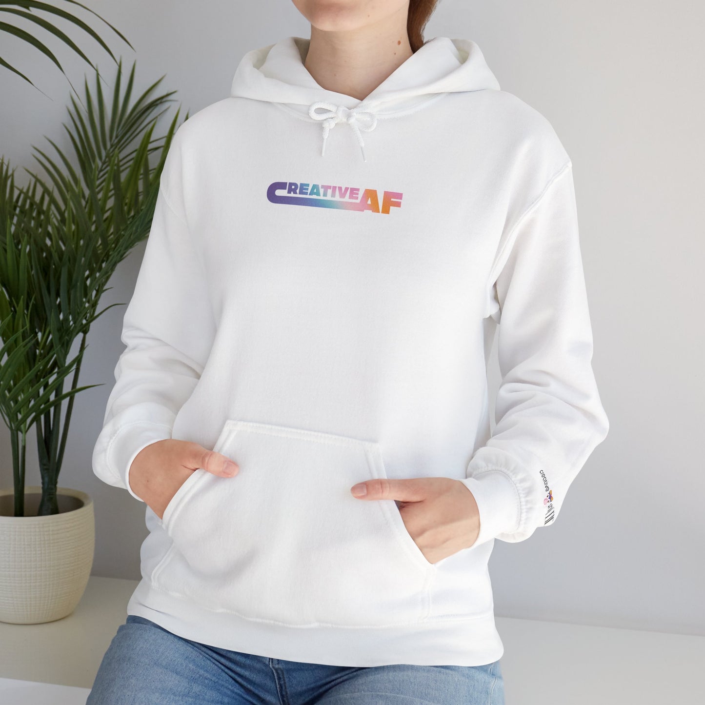 White Creative AF Hoodie