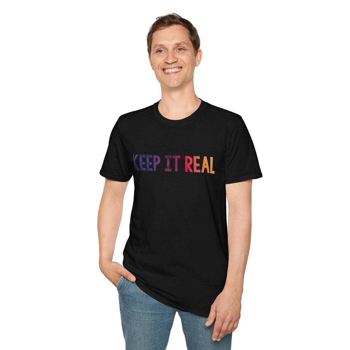 Black Keep It Real Tee