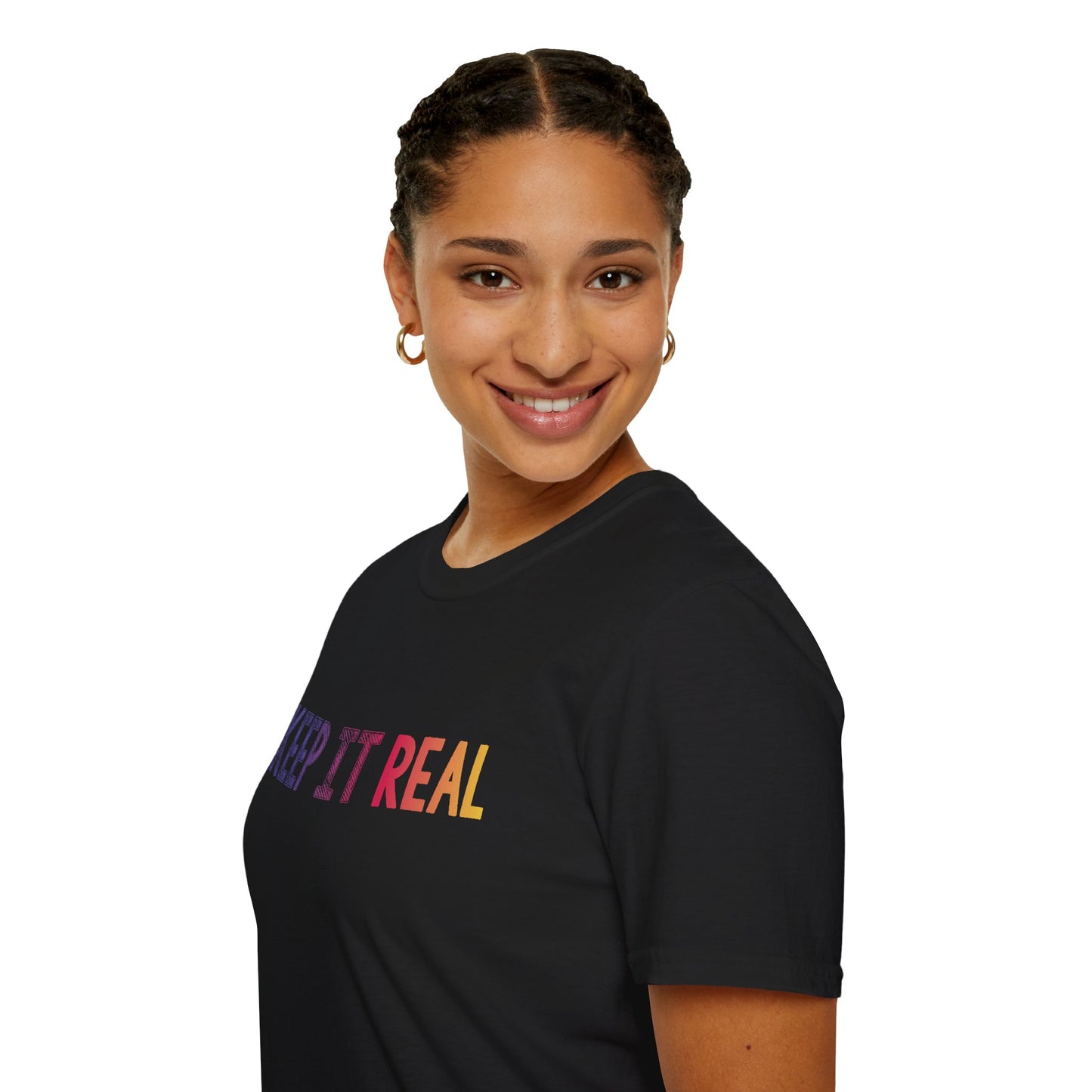 Black Keep It Real Tee