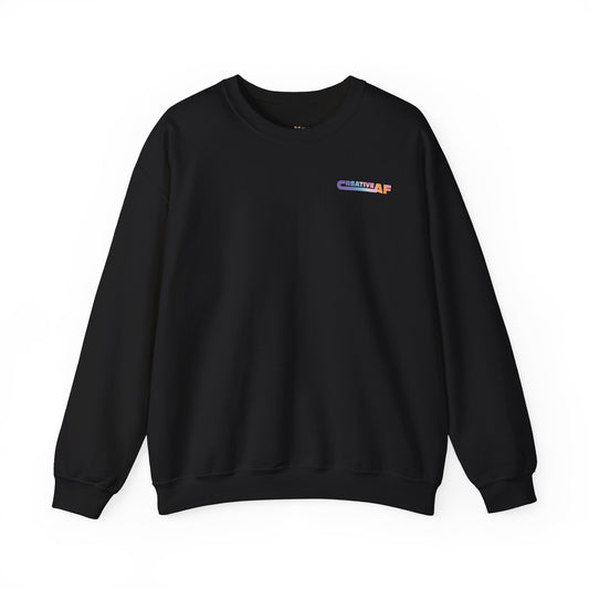Black Creative AF Crewneck Sweatshirt