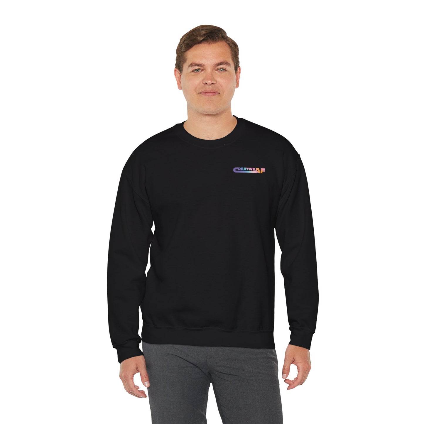 Black Creative AF Crewneck Sweatshirt