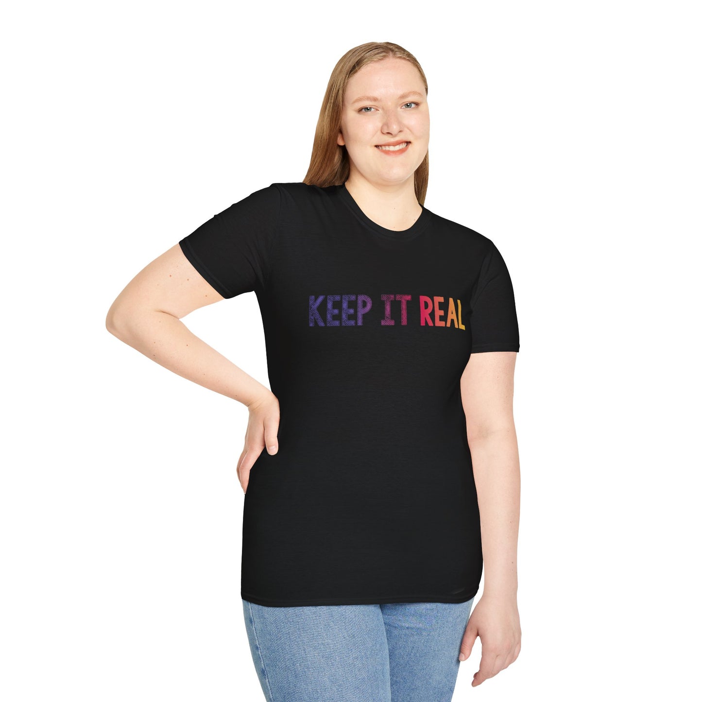 Black Keep It Real Tee